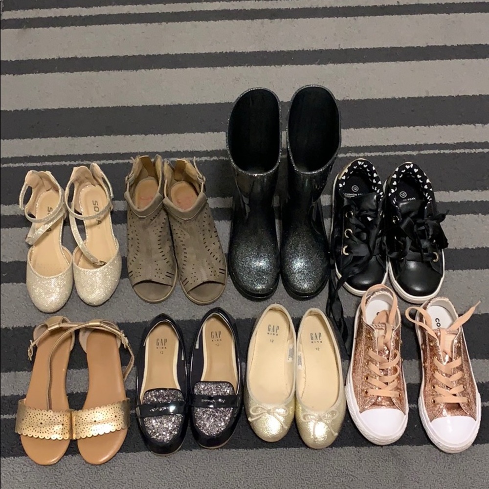 8 pairs of girls shoes - sizes 11-13